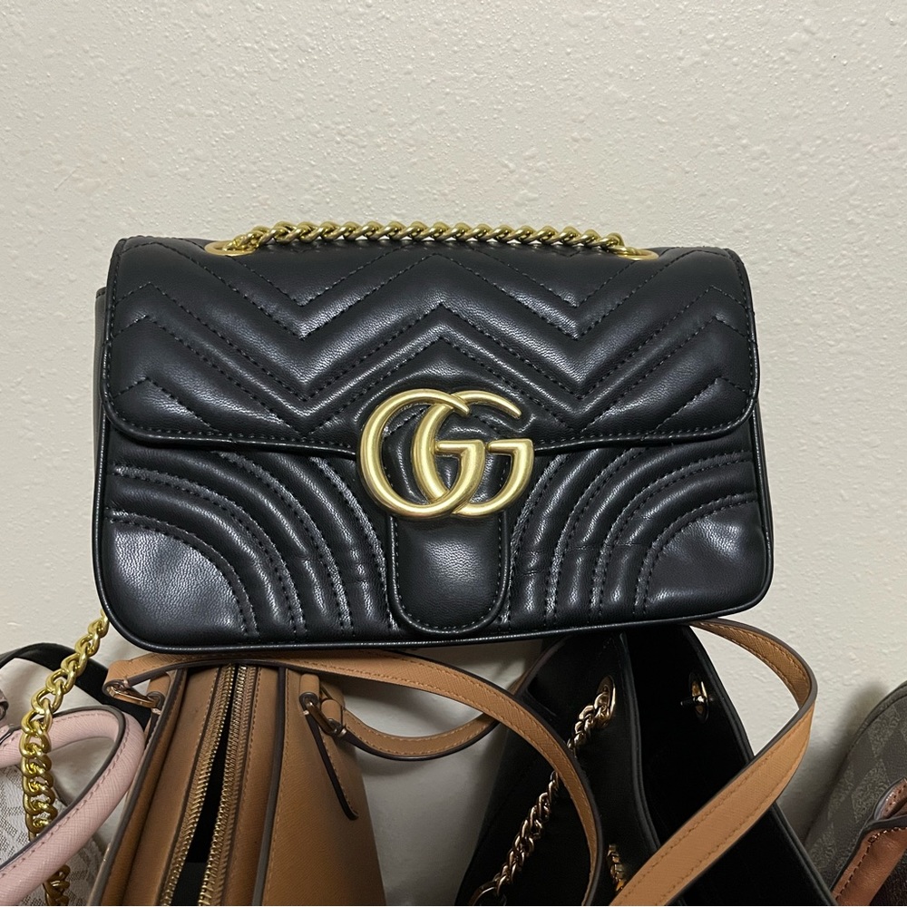 Black leather crossbody bag style. ‼️Firm Price‼️